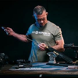 Tipton Deluxe Cleaning Rods .27-.45 Cal, 26 with Multiple Caliber Sizes and Lengths, Carbon Fiber Shaft and Hanging Hole for Cleaning, Maintenance and Gunsmithing