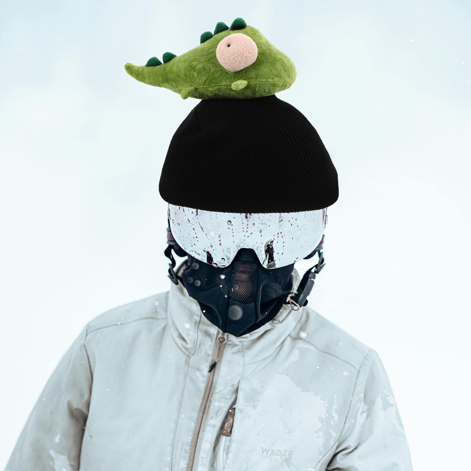 Gatuida Copricasco da Sci in Peluche a Forma di Animale, Accessorio Leggero e Morbido per Snowboard, Motociclo e Sport Invernali, Copertura Versatile per Casco Ragazzo Adatta a Diverse