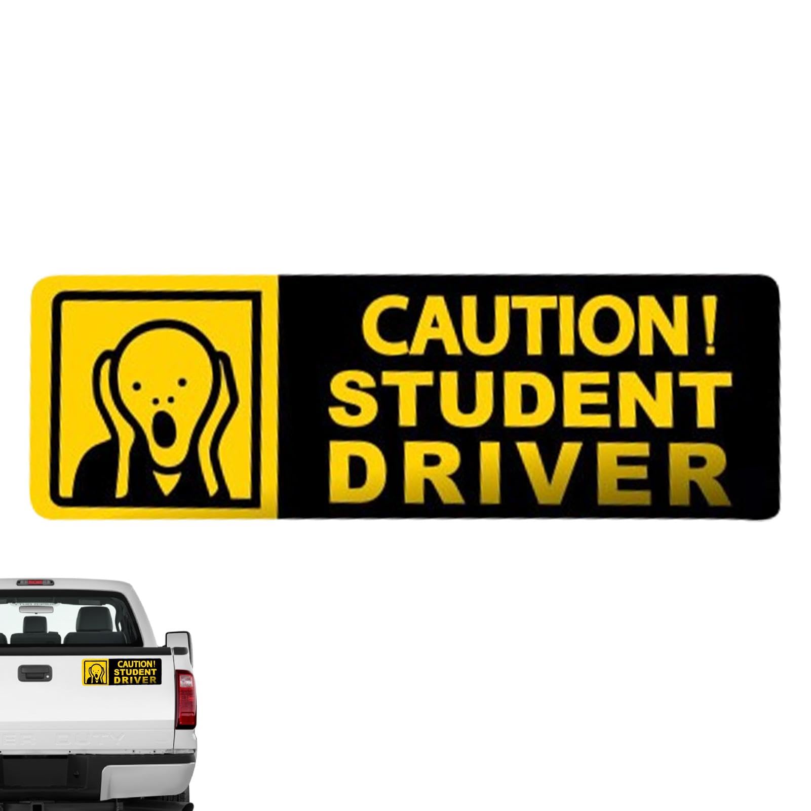 2 Adesivi Riflettenti 'Neopatentato' Per Auto - Scritta In Inglese 'Please Be Patient New Driver' - Per Principianti, Da Applicare Su Paraurti E Lunotto - Colore Rosa