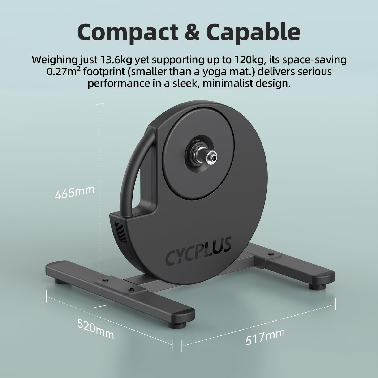 CYCPLUS R200 Smart trenażer rowerowy 2200W, nachylenie 19% | Bezszczotkowy silnik 80N·m, dokładność mocy ±1%, wirtualna zmiana biegów, symulacja podjazdów i zjazdów