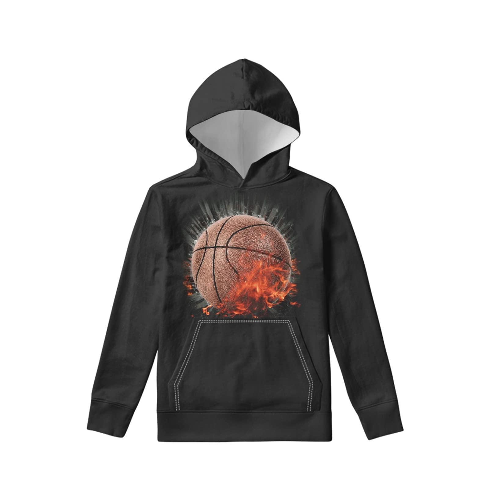 Coloranimal Girls Boys Sports Casual Long Sleeve Sweatshirts Hoodies with Front Pocket Sweater Tops Age 6-16year
