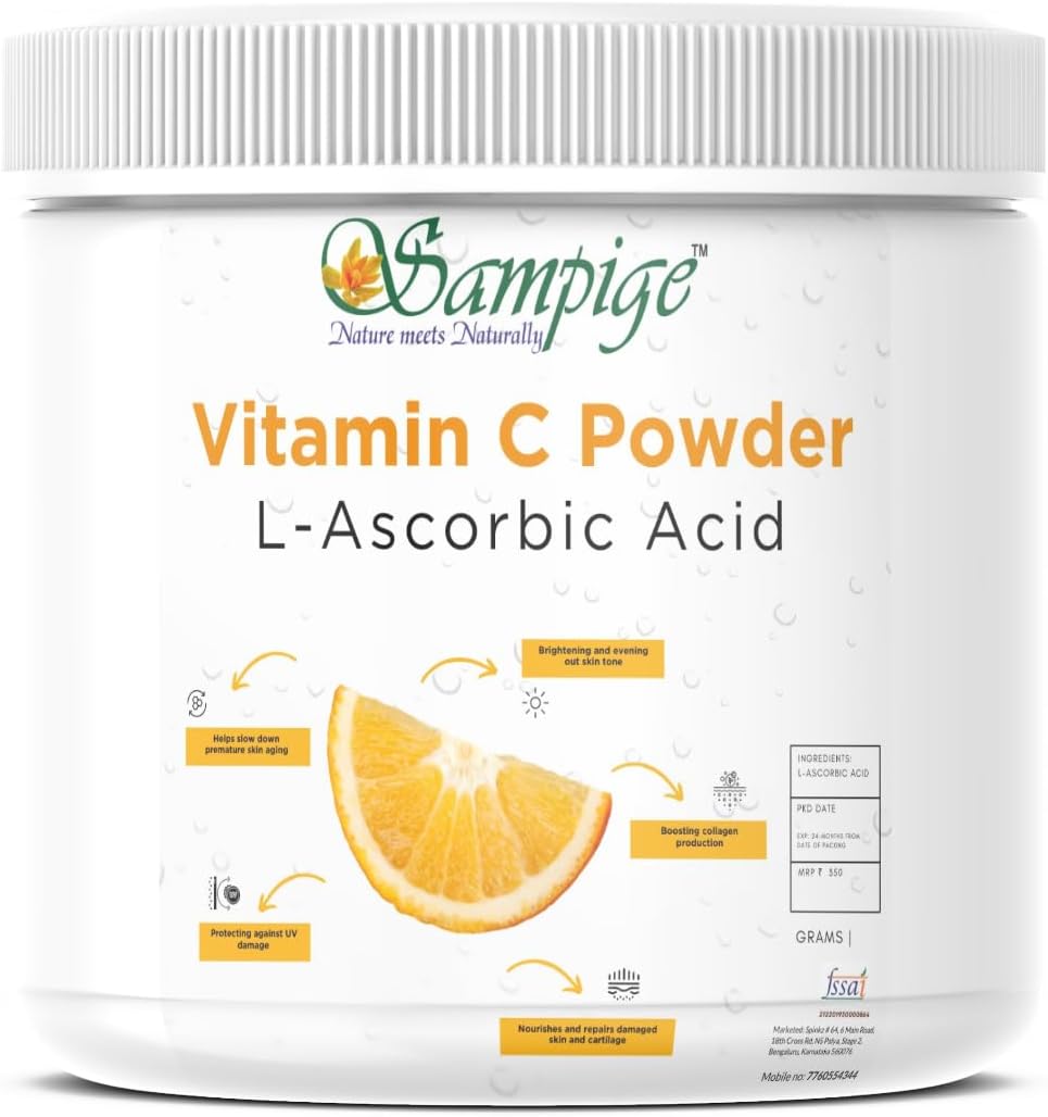 Vitamin C Powder (L-Ascorbic Acid) 100 gm, used in Face Serum |Skin Care|toners| lotions|