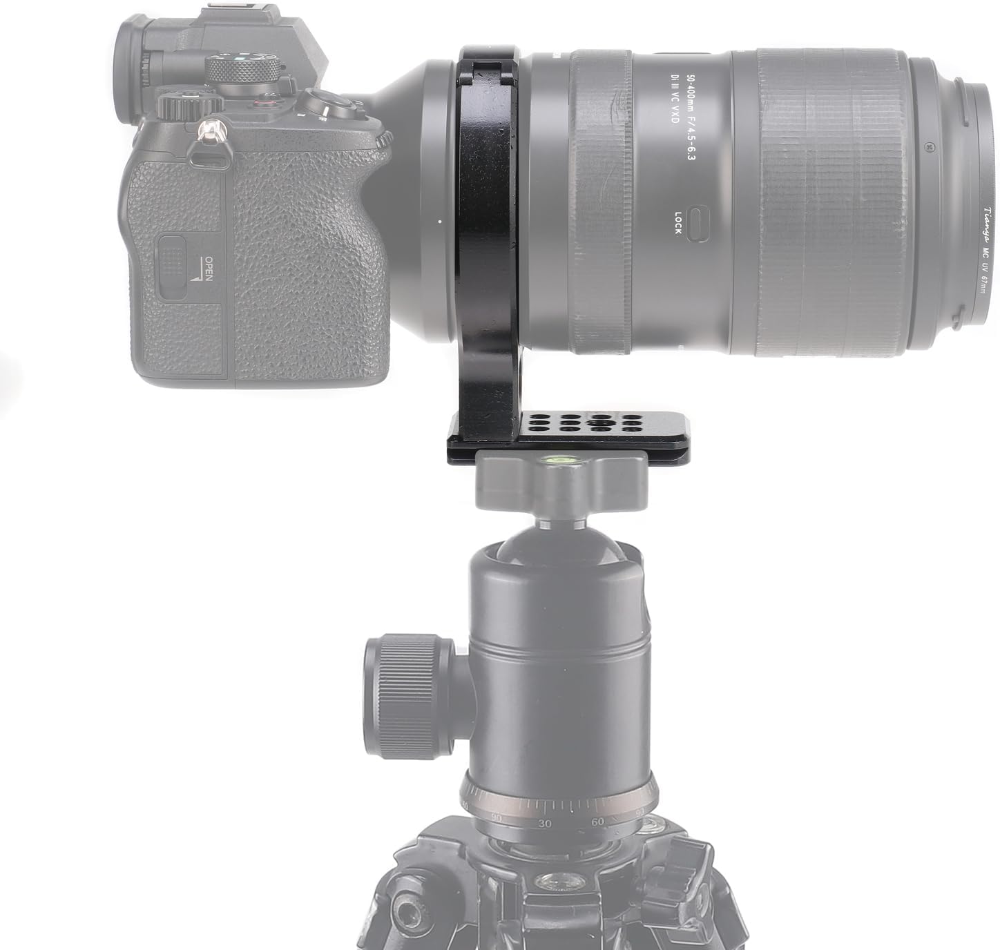 Metal Lens Collar Tripod Mount Ring for Tamron 50-400mm f/4.5-6.3 Di III VXD A067, for Tamron 100-400 mm F/4.5-6.3 Di VC USD Lens(for Canon&for Nikon), Built-in Arca Type Plate