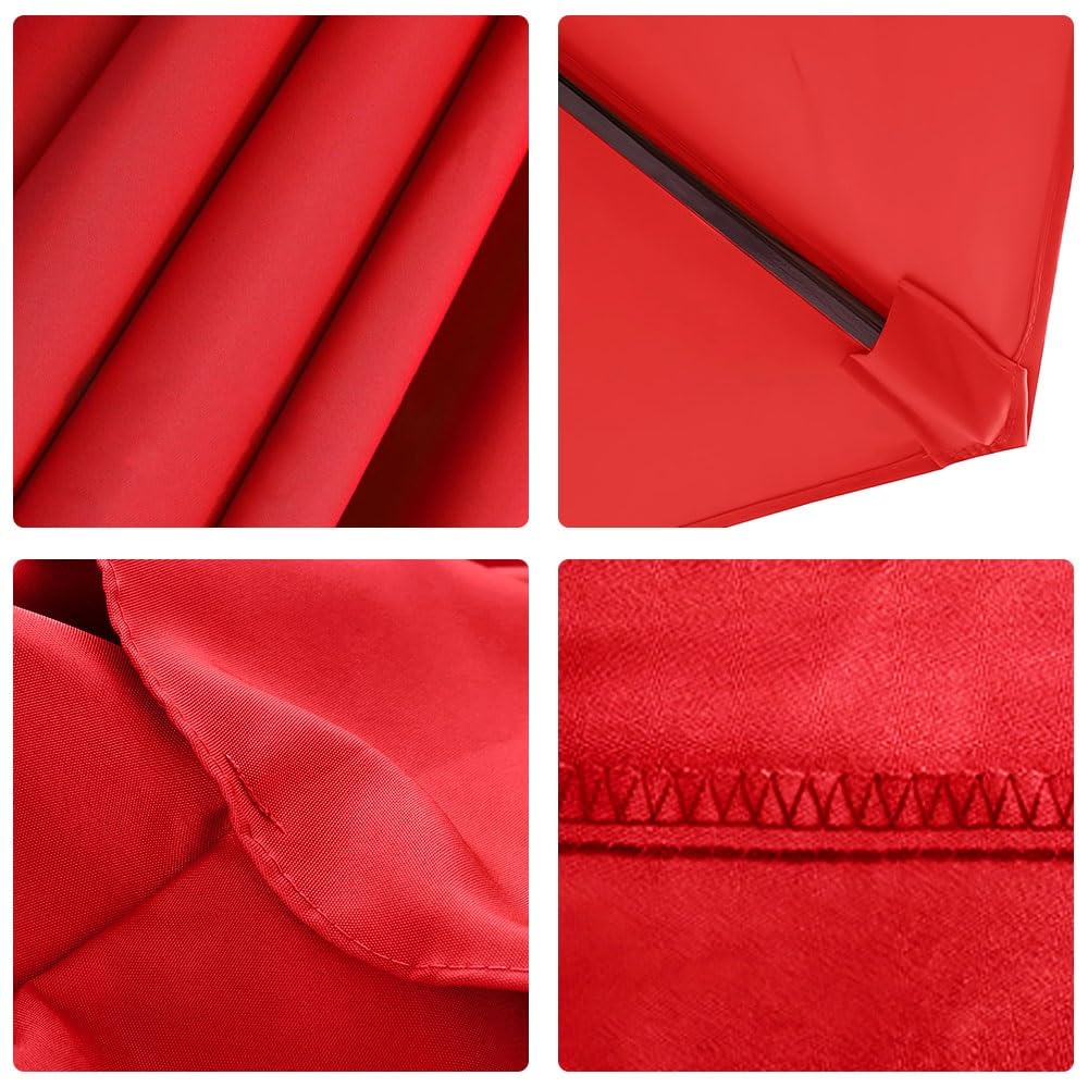 Copertura di ricambio per ombrellone da esterno, impermeabile, resistente ai raggi UV, per 6/8 stecche, adatto per misure 200/230/250/270/280/300/350 cm