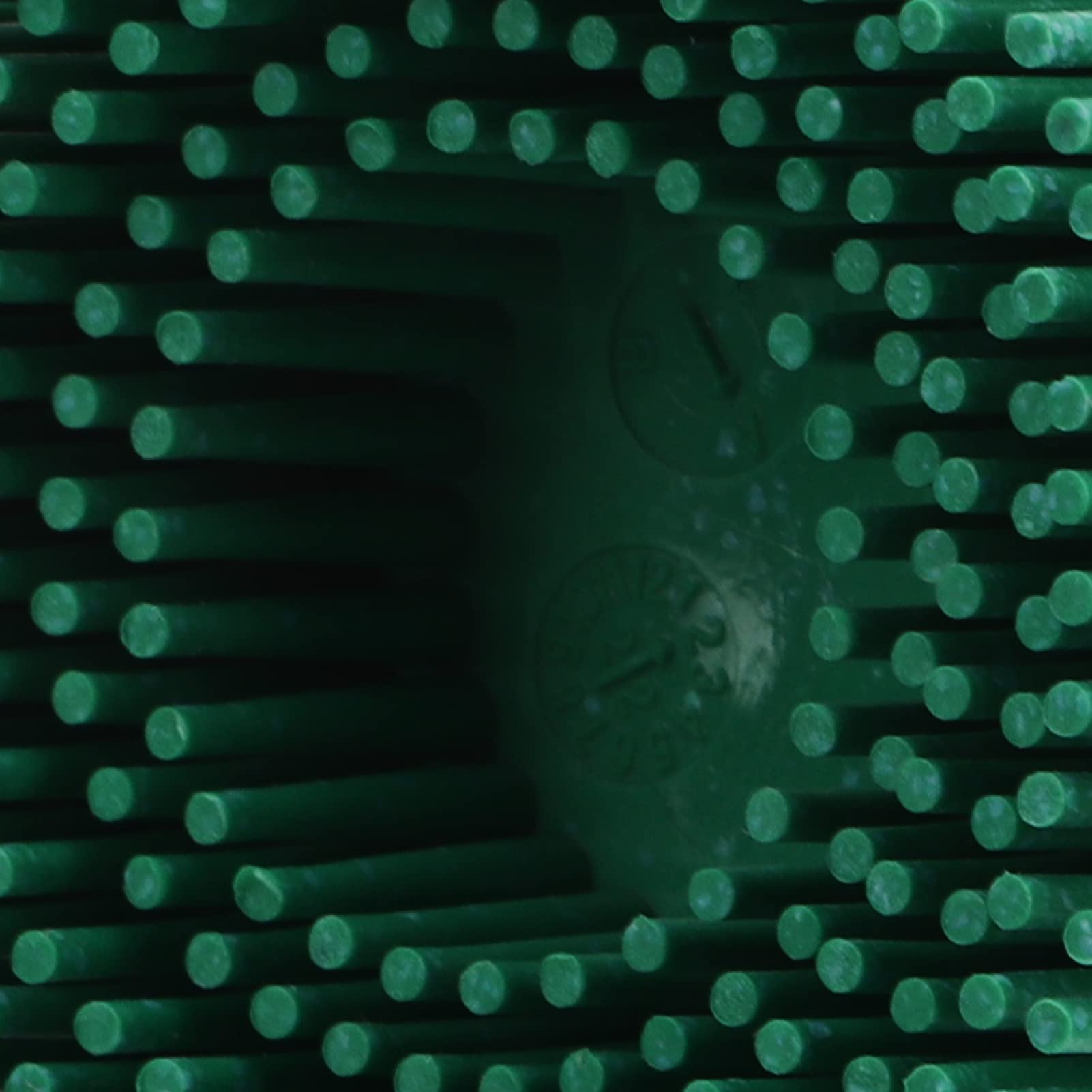 2 Inch Bristle Disc Grit Abrasive Bristle Shank Attachment Disc for Remove Burr Coatings On Metal (Green)