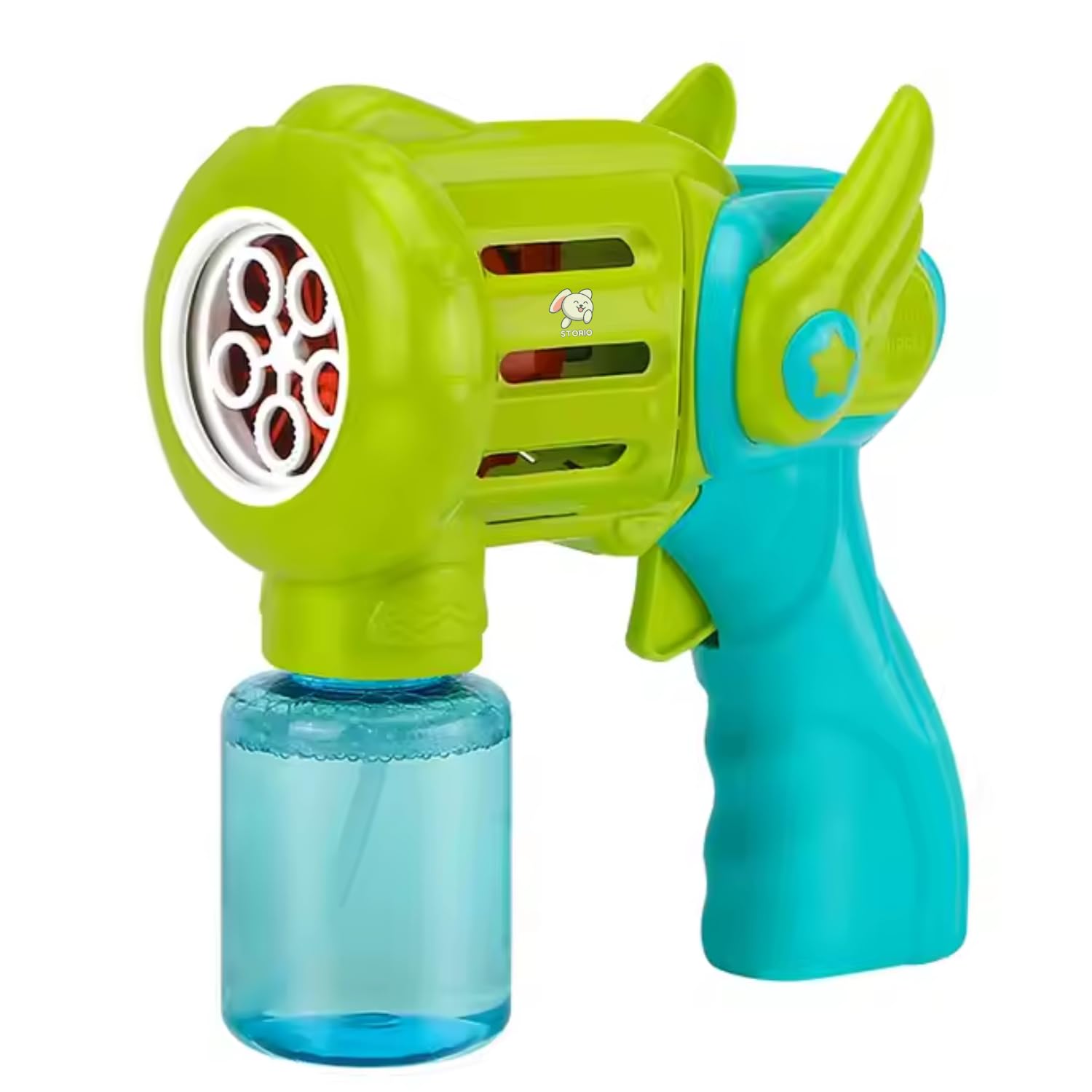 Toysbuddy Bubble Gun Toy for Kids| Automatic Bubble Maker with Lights & Music | Bubble Blower Machine for Outdoor Fun | Summer Toy for Boys & Girls | Refill Solution Compatible