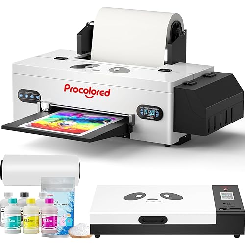 Procolored F13 Panda DTF Printer 13" A3 L1800 T-Shirt Printing Machine Direct to Film with White Ink Circulation and Semi-Automatic Cleaning and Oven