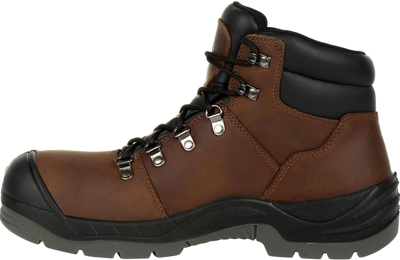 Rocky Men's Worksmart Composite Toe Waterproof Work Boot Ankle, Brown, 9.5 W US
