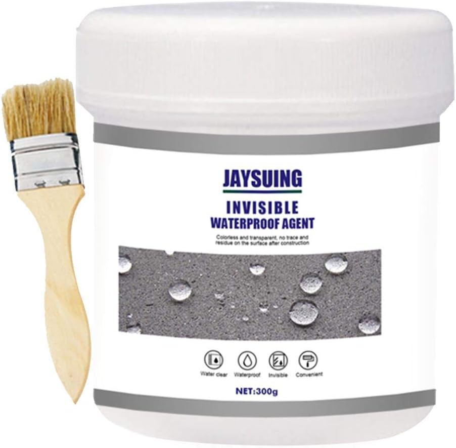 300 Ml Mighty Sealant - Strong Bonding Adhesive Waterproof Agent for Bathroom Tile, Exterior Wall, Roof - Permeable Invisible Leak-Trapping Coating