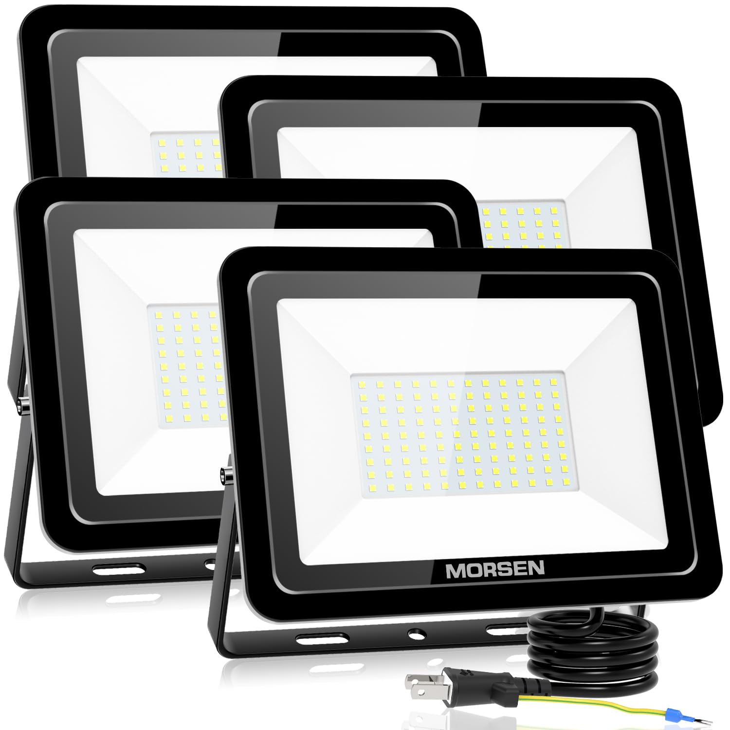 【新品未使用品】薄型軽量大光量 LED投光器 100W 2個セット Amazon.co.jp: KIWEN【超爆光 2個セット】led投光器 100W 1500w