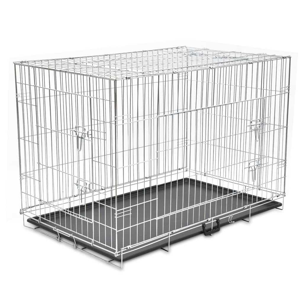 vidaXL Gabbia Cani Trasporto Recinto Pieghevole XXL Trasportino Auto Animali
