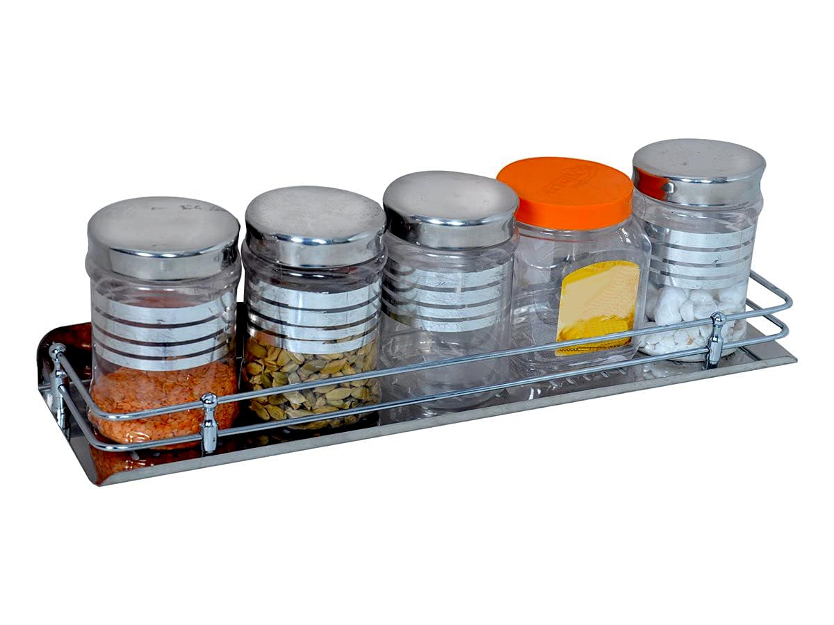 Stone Stainless Steel Multi Purpose Bathroom Shelf Rack Kitchen Shelf Wall Mount (18 x 5 Inches)-image-47
