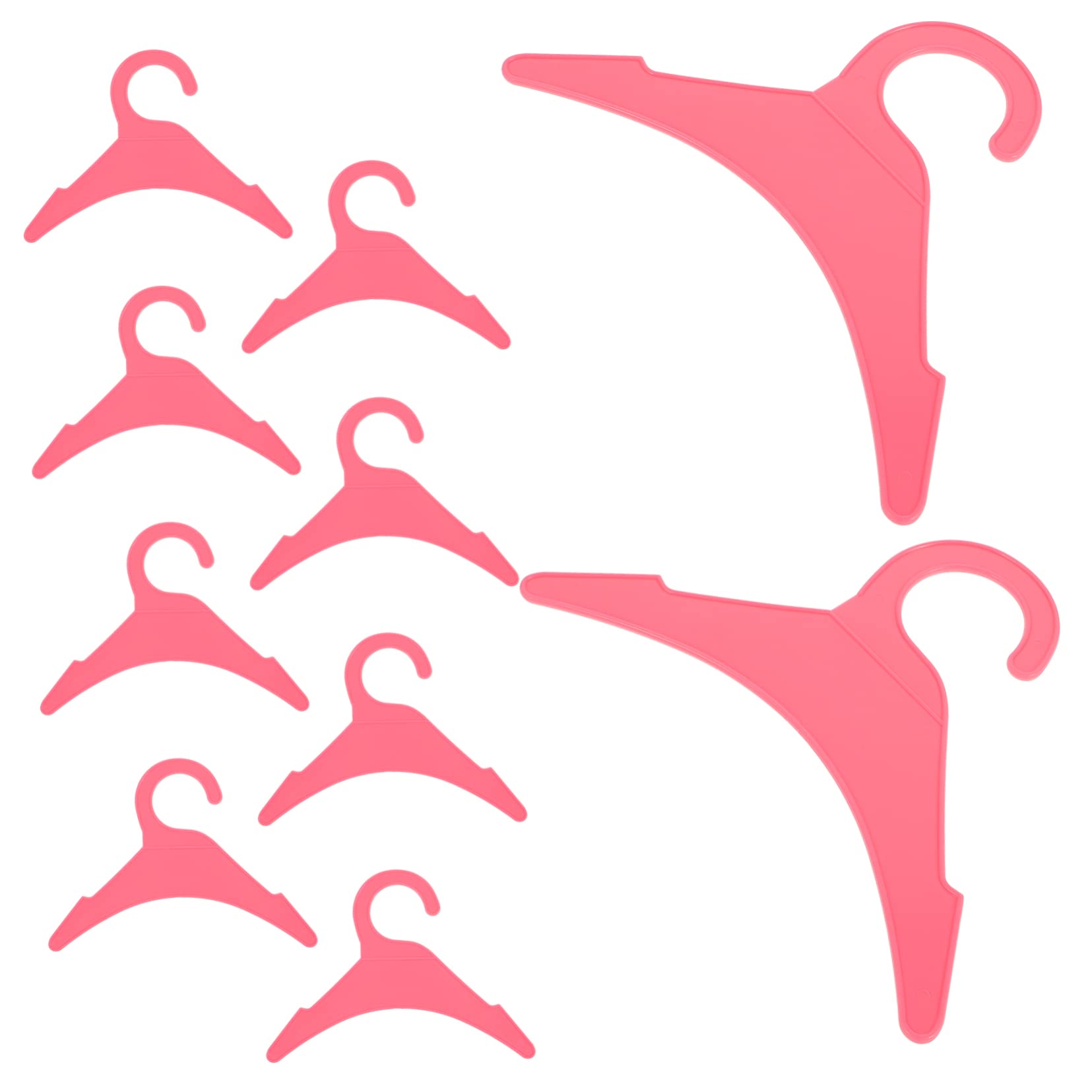 Homoyoyo 10pcs Plastic Dog Clothes Hangers Skid Mini Hanger for Puppy and Cat Apparel Durable Clothing Rack