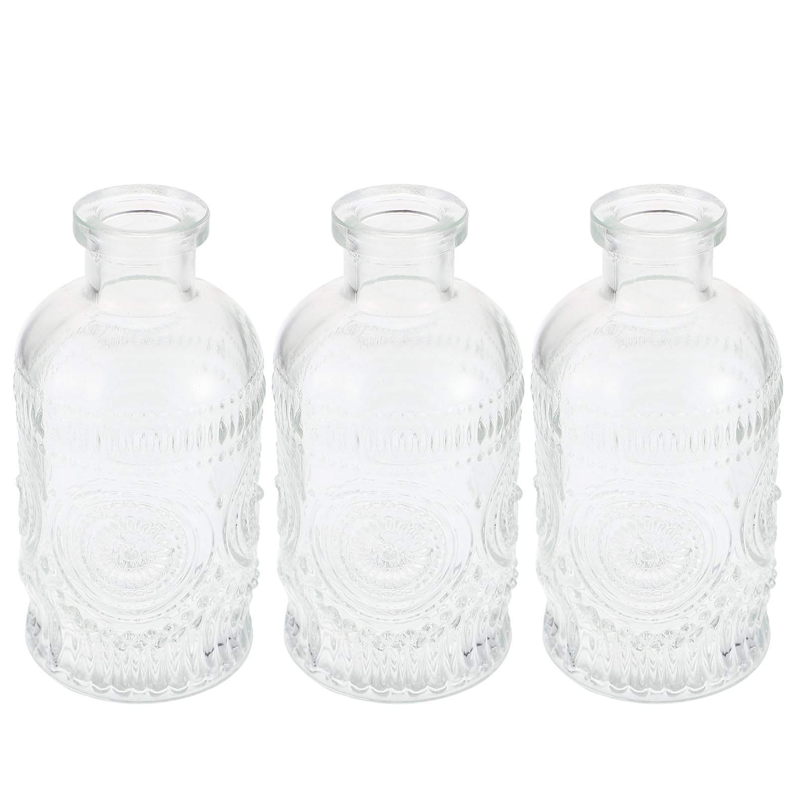 Jarrones de vidrio para decoración vintage STOBAZA juego minimalista fácil de limpiar
