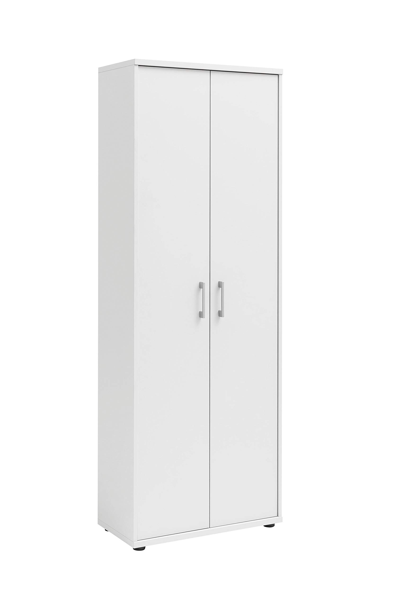 Möbelpartner Milo Aktenschrank, weiß, ca. 65,1 x 34,5 x 182,4 cm