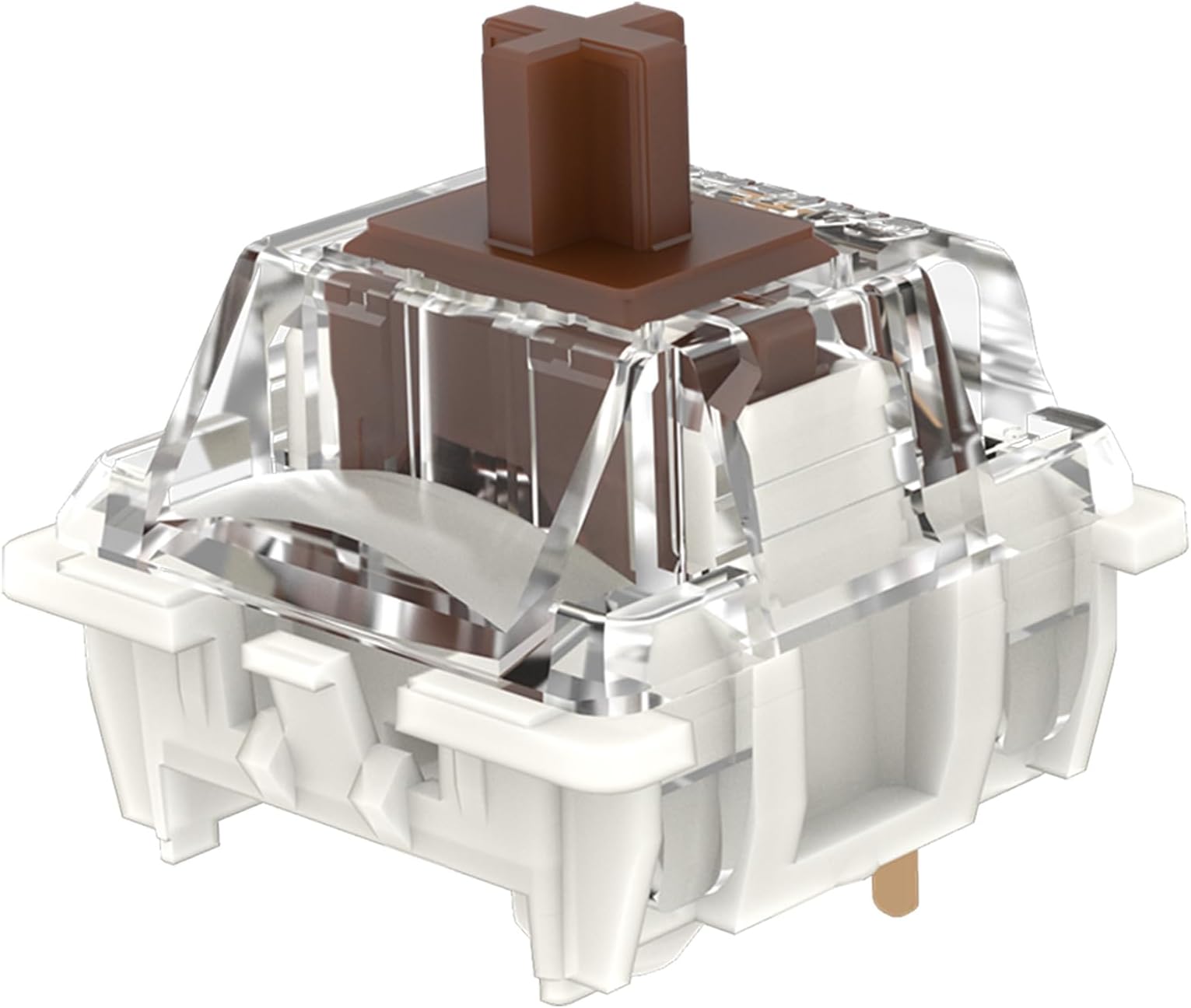 Gateron G Pro 3.0 Brown Switches for Mechanical Keyboard,3-Pin 55gf Tactile Feel/Pre-Lubed/Pin-Enhanced Switches(72pcs,Brown,3-Pin)