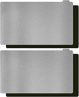 HICTOP Resin Magnetic Flexible Steel Plate Flex Bed for ANYCUBIC Photon, Photon S, Photon Mono, Photon Mono SE, Qidi Shadow 5.5S SLA 3D Printer 5.3X3.15inch 2 Packs (135x80mm)