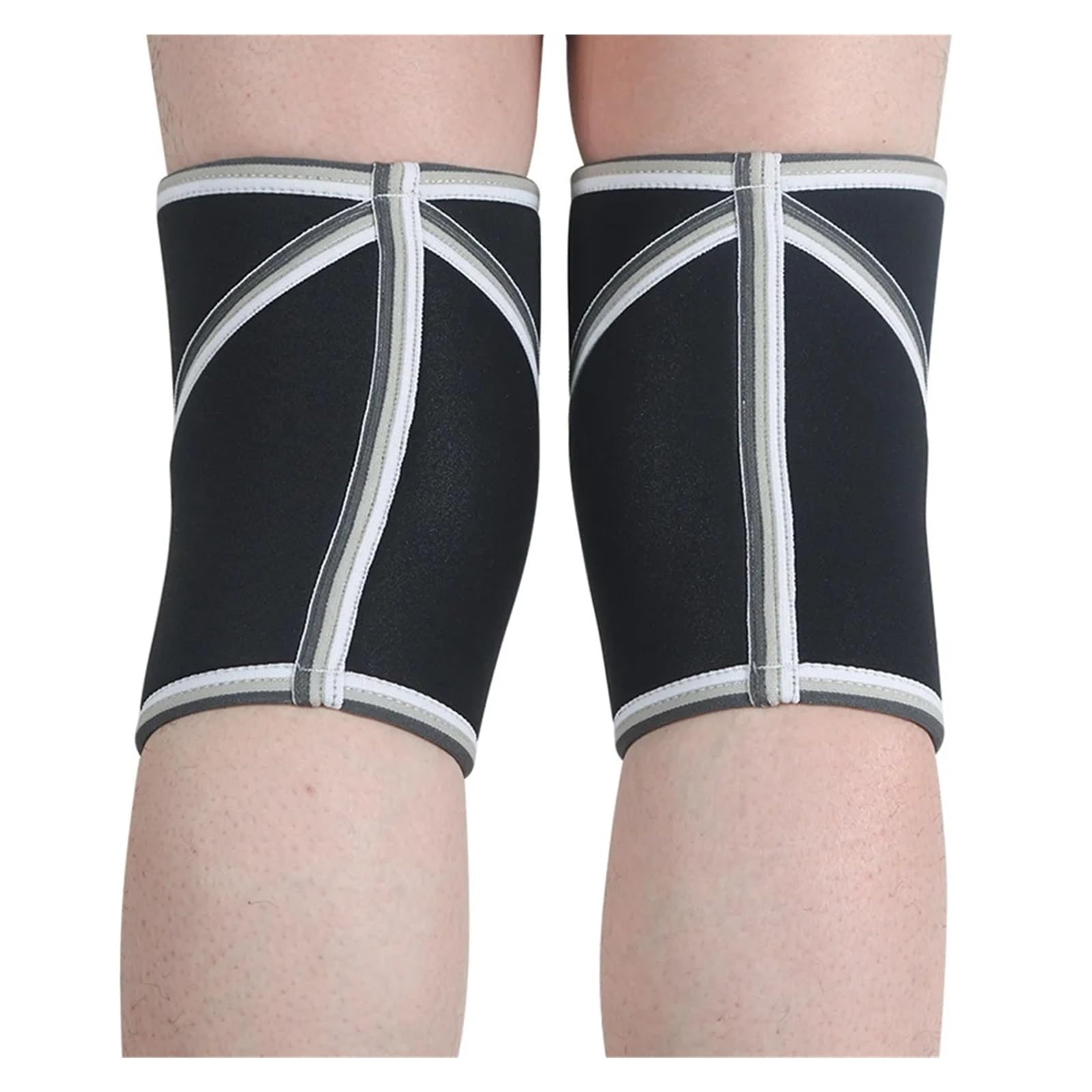 GenouillèRe Sport 1 Pair Thicken Knee Sleeves Pad Support 7mm Compression Knee Protector for Gym Men Women Sports Weightlifting pour Hommes Et Femmes(Black,M)