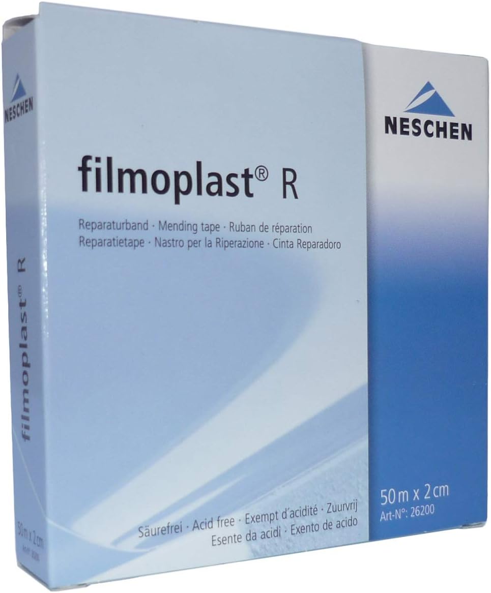 Filmoplast® R Japanese Paper with Heat Activatable, Transparent Adhesive, Book Repair Ad