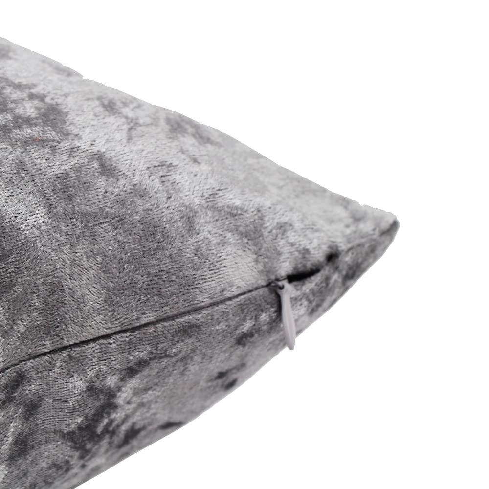 RKAAS HOME Super Soft Decorative Luxurious Crushed Ice Velvet Square Cushion Cover for Living Room Sofa Couch Bed 40cm x 40cm 16x16 Inches (Pack of 4 - Image 3