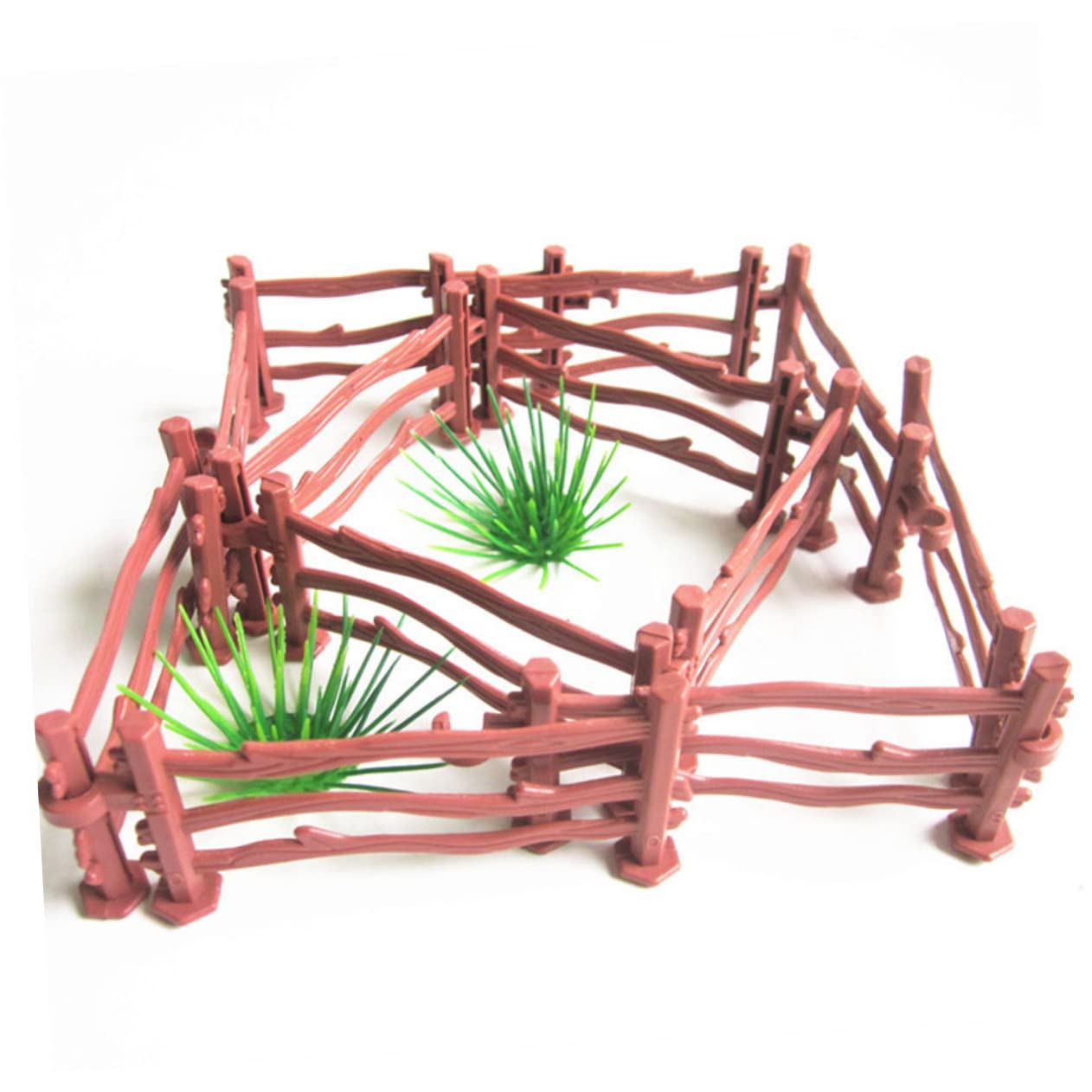 DIYEAH Mini-Zaunset 240 Teile - Realistischer Spielzeugzaun Für Sandkasten, Farm & Feenhaus-Deko