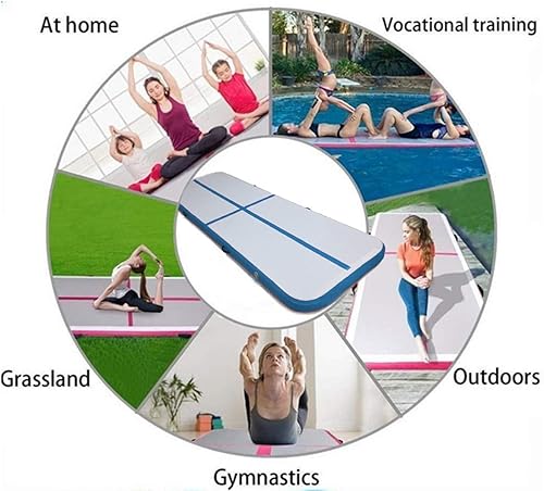 Miniatura 4 de CNSPORT 10ft13ft16ft20ft23ft26ft Inflatable Gymnastics Airtrack Tumbling Mat Air Track Floor Mats with Electric Air Pump for Home