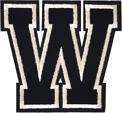 Miniatura 58 de Parches de letras para planchar de 3.1 pulgadas, parche de letras individuales bordadas para ropa, vestido, sombrero, jeans, accesorios