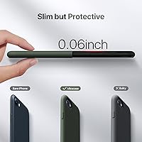Vista 1294 de Miracase Funda diseñada para iPhone 13 Pro Max con protector de pantalla, [forro de microfibra suave antiarañazos], funda protectora de silicona