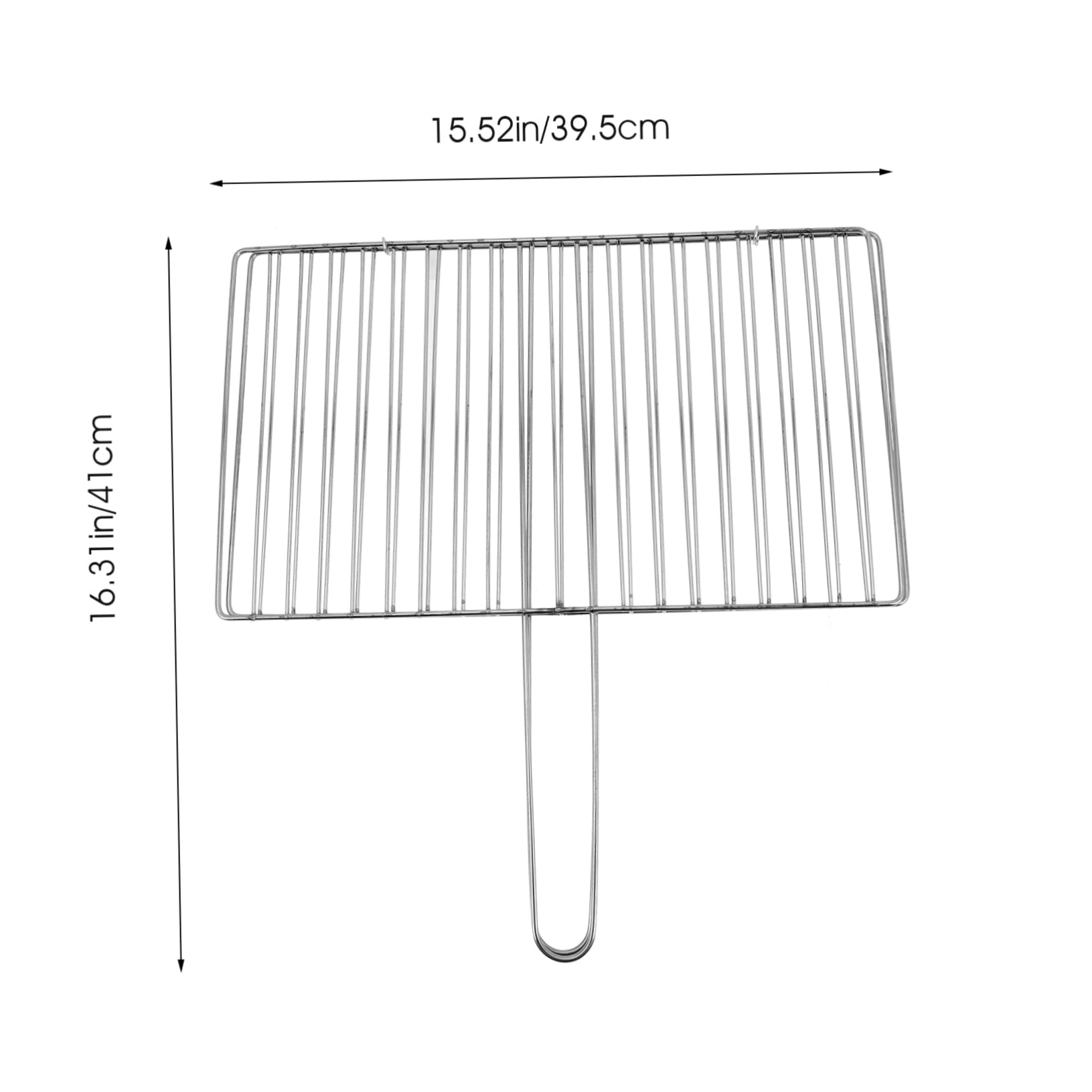 BCOATH Portable Stainless Steel Fish Grill Basket Durable Clip Style Grilling Accessory for Outdoor Bbq Camping and Picnic Easy to Handle Design for Fish