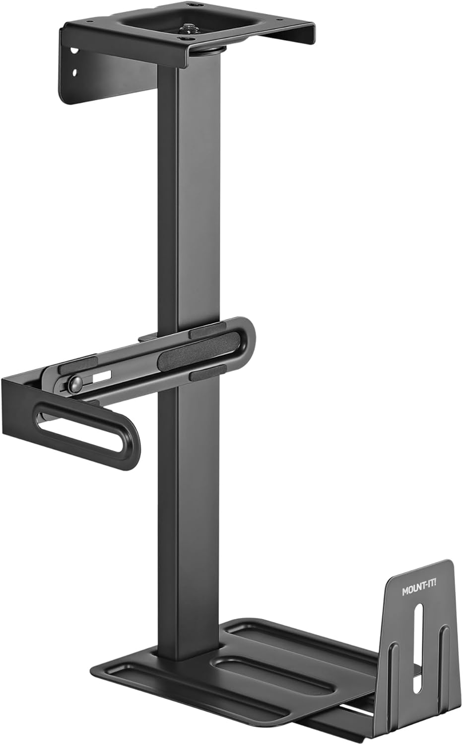 MountIt! CPU Under Desk Mount Bracket, Rotating Heavy Duty