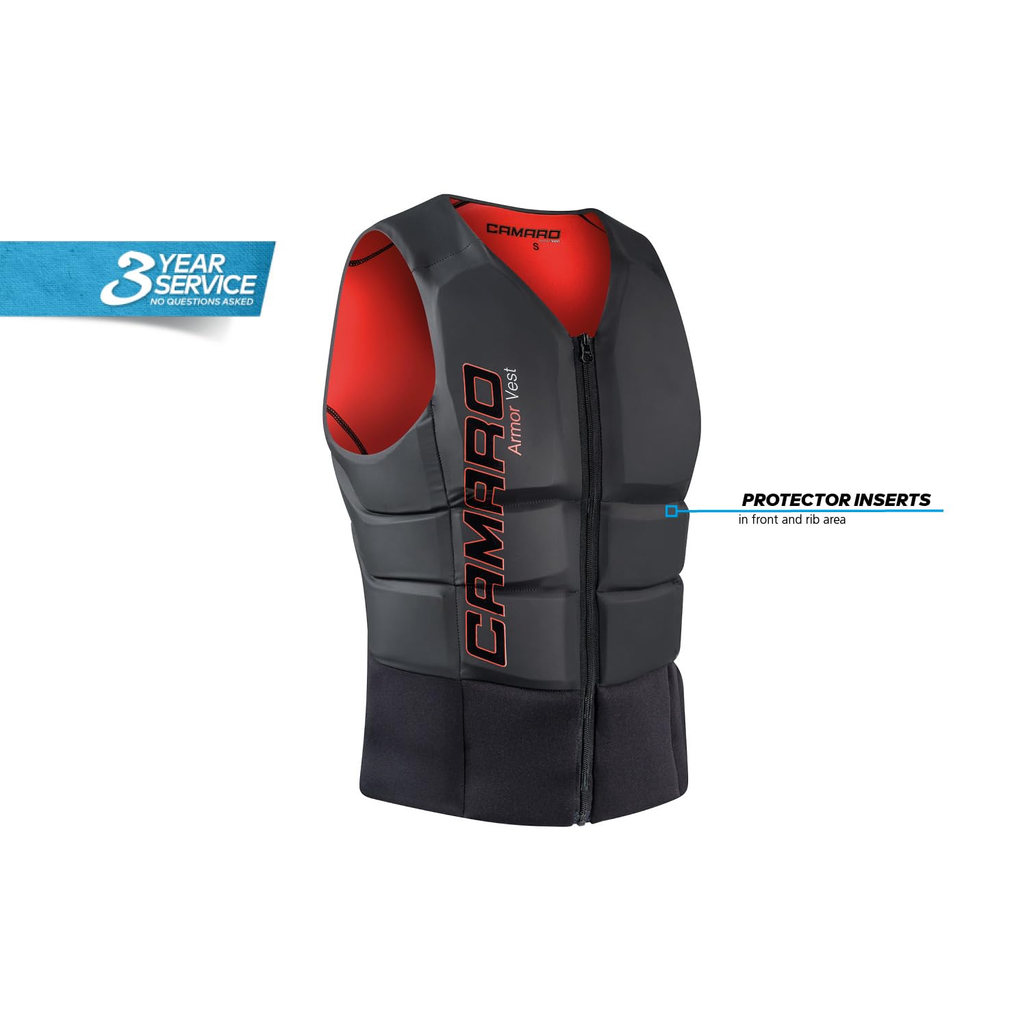 Camaro Armour 4.0 Neopren Prallschutz Oberteil Wakeboard Kite Wasserski
