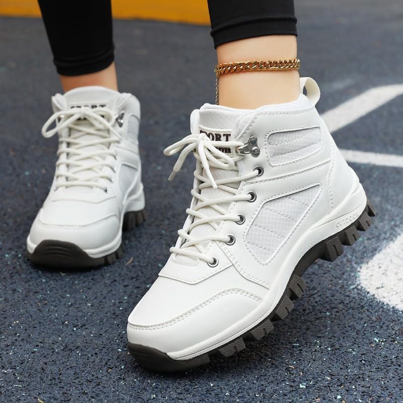 Women's Waterproof Hiking Boots Outdoor Trekking Camping Trail Hiking Boot Non-Slip Comfortable Sneakers Walking Hiking Shoes