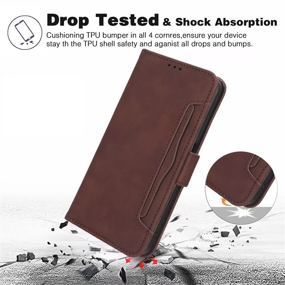 Custodia A Portafoglio In Pelle PU Per Oscal C80 - Con Slot Per Carte E Supporto, Flip Magnetico, Interno TPU