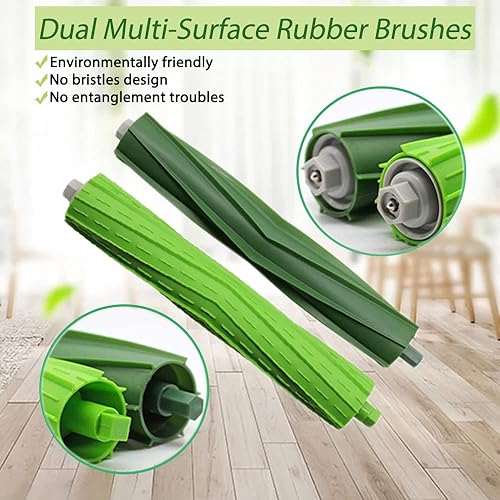 Miniatura 2 de Piezas de repuesto para aspiradora iRobot Roomba serie i & j y e E5 E6 i7 i7+ i3 i3+ i4 i4+ i6 i6+ i8 i8+ j7 j7+Plus, 1 juego de cepillos de goma y