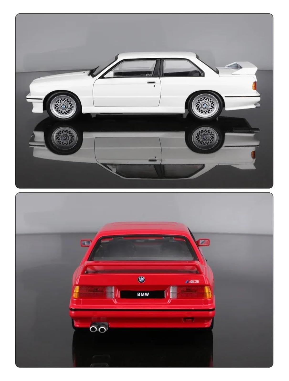 Metallo Scala Replica 1 24 Per Bmw 1988 M3(E30) Modello Diecast Auto Edizione Classica Sportiva Lega Veicolo Giocattoli Collezione(White)
