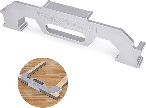 TopDirect Herramientas de marco de 16 pulgadas, plantilla de medición de precisión, herramienta de diseño de pernos de pared, herramienta de disponible en Yaxa El Salvador