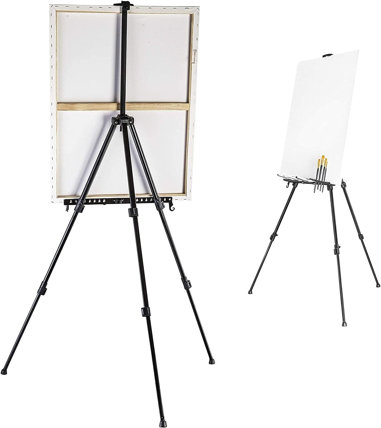 Studio-Staffelei aus Aluminium, 60 cm, eine breite Palette von Staffelei für Leinwände bis zu 122 cm Höhe und 4 cm Tiefe