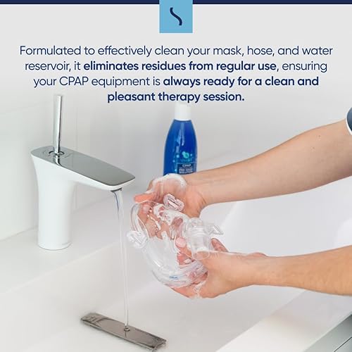 Miniatura 3 de Snugell Limpiador de jabón CPAP de 8.4 onzas, aroma cítrico fresco, solución de prelavado, jabón de limpieza de máscara y manguera, neutraliza el