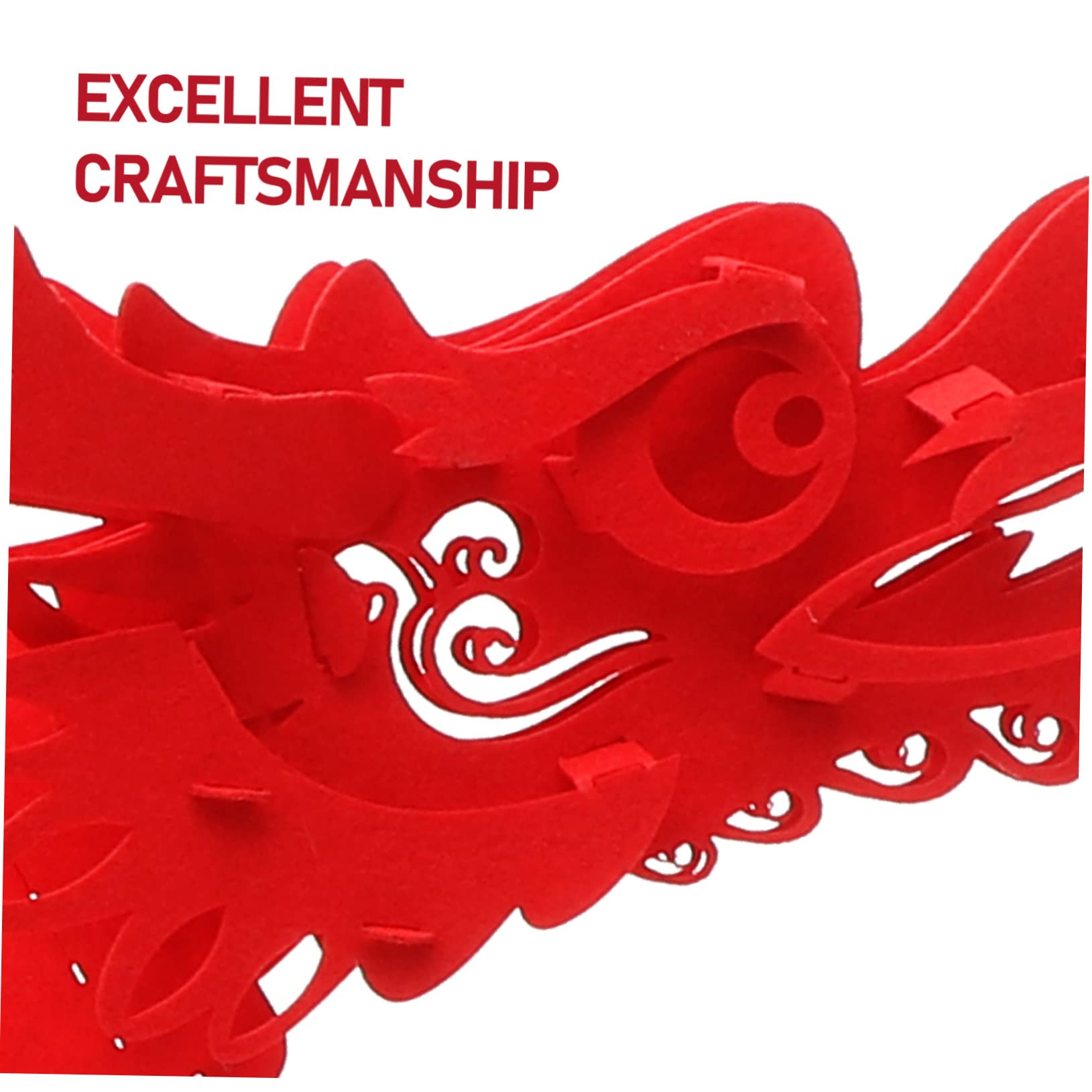 TOPBATHY 2 Sätze Chinesische Neujahrsdekoration deckenverkleidung Living Room Decoration rote Girlande Frühlingsfest Szene Anhänger hochzeitsdeko Frühlingsfest-Drachen-Anhänger Vlies