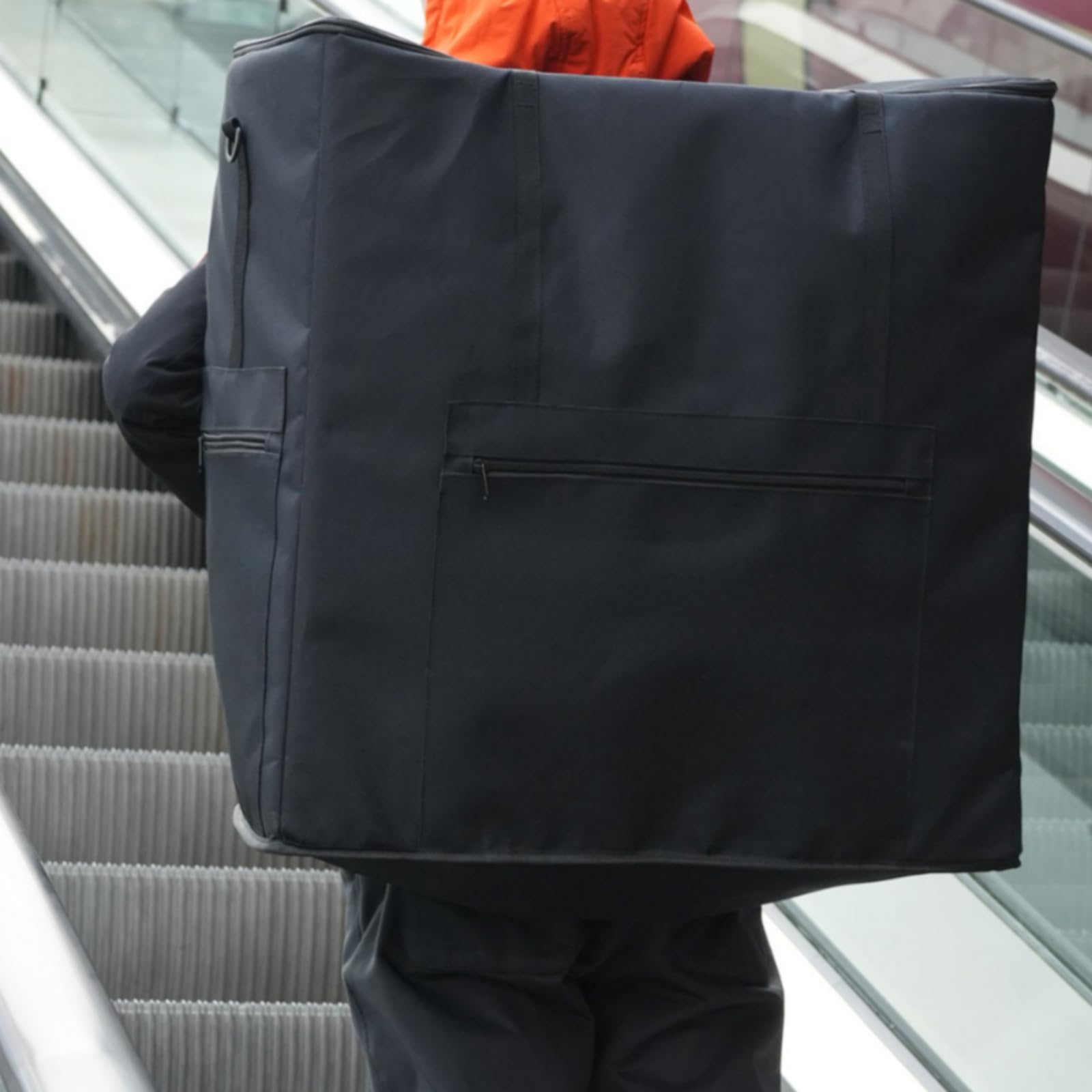 Custodia Impermeabile Borsa Trasporto Bici Pieghevole Zaino Contenitore con Struttura Ordinata E Compartimenti Pratici in Tessuto Oxford Resistente