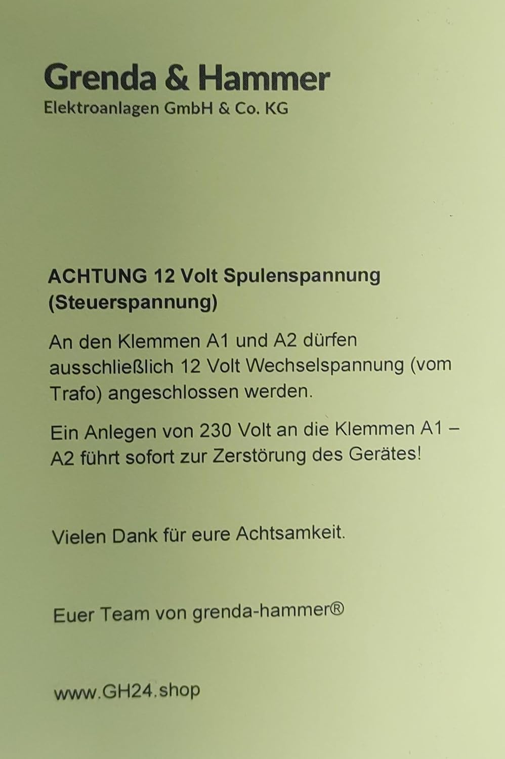 ELTAKO S12-110-12V Stromstoßschalter Fernschalter | Betrieb mit 12 Volt Spulenspannung | 1 Schließer und 1 Öffner | Schaltleistung bis 250 Volt 16 Ampère | Art. 21110011