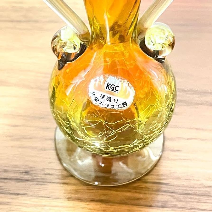 Amazon.co.jp: 花瓶 花びん ガラス製 共栄ガラス工房 工芸品