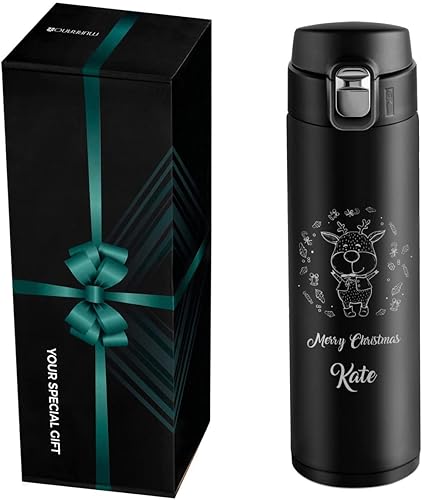 Maverton Taza de café aislada personalizada para mujer vaso de viaje con tapa a prueba de derrames para hombre taza de acero inoxidable para niños