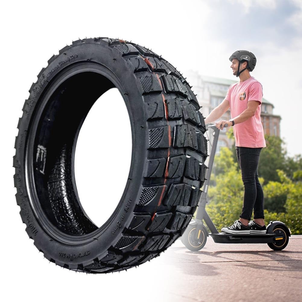 ZUZZEE Electric Scooter Tire 10x2.75-6.5 Tubeless Off-road Tyre 10inch 25570 70/65-6.5 Black Rubber Replacement for Electric Scooters Upgrade