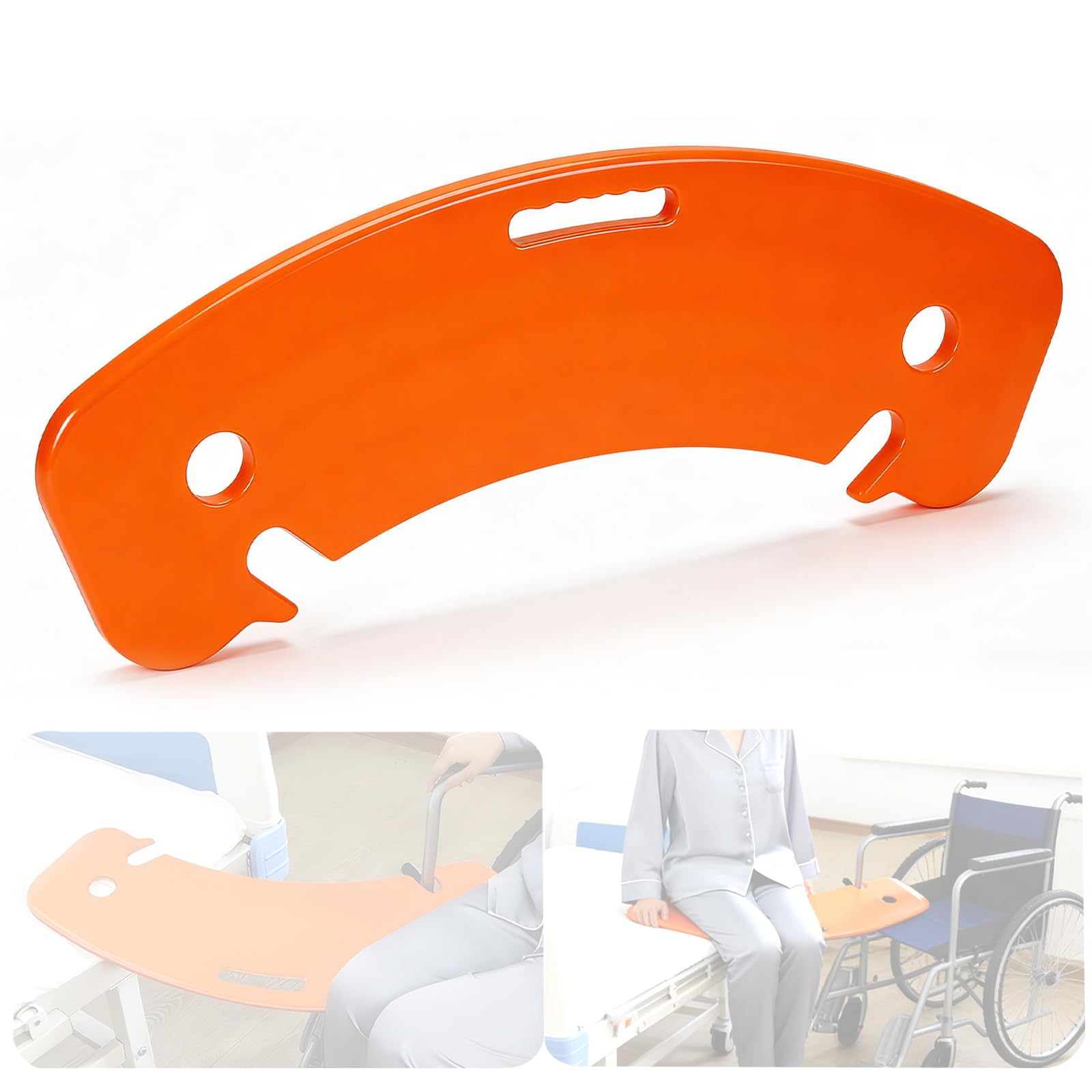 Tabla Transferencia, Tabla Deslizante Ayuda para el Traslado Pacientes Ayuda para Entrar en Bañera Movilidad para Personas Capacidad Carga 150kg para Personas Mayores Cama Coche Inodoro Silla Ruedas