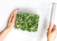 Vista 4 de Forvara Envoltura adhesiva de plástico sin PVC, rollo de 200 pies cuadrados