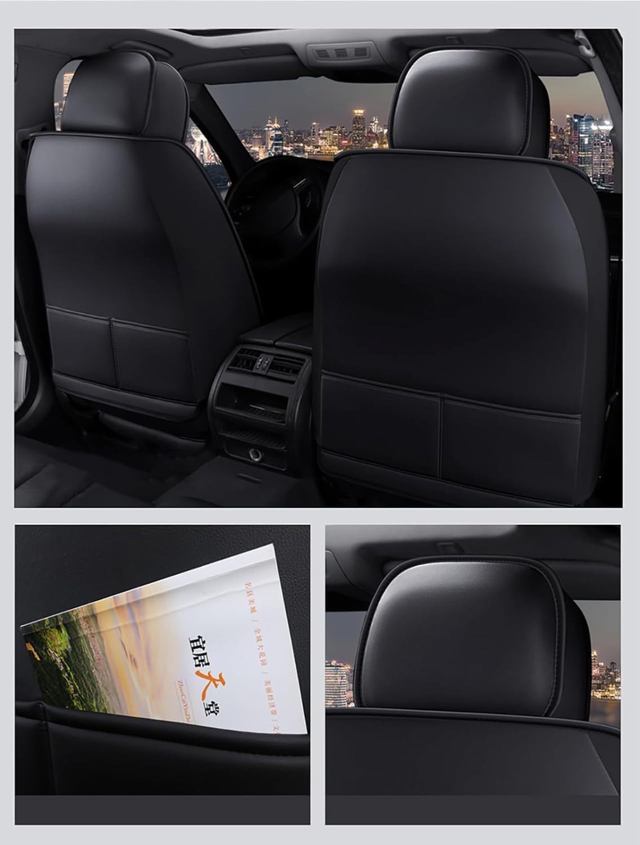 Coche Juegos Cubreasientos Universal para Seat Leon Mk2 Leon Mk3 Leon 1 Leon 2 Leon 3 Leon 5F Leon FR,Cuero Delanteros Traseros Fundas Asiento Completo Protectores Cómodo Accesorios