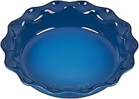 Vista 8 de Le Creuset - Molde para tartas Heritage de cerámica, 9 pulgadas, rojo cereza