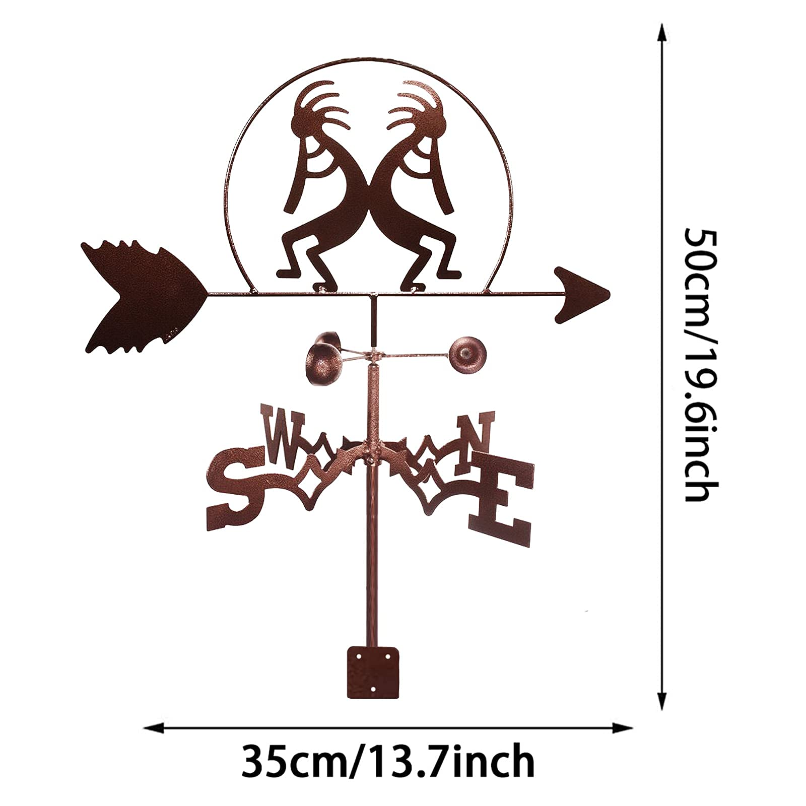 Bandierina segnavento, scultura creativa in acciaio inossidabile, ornament