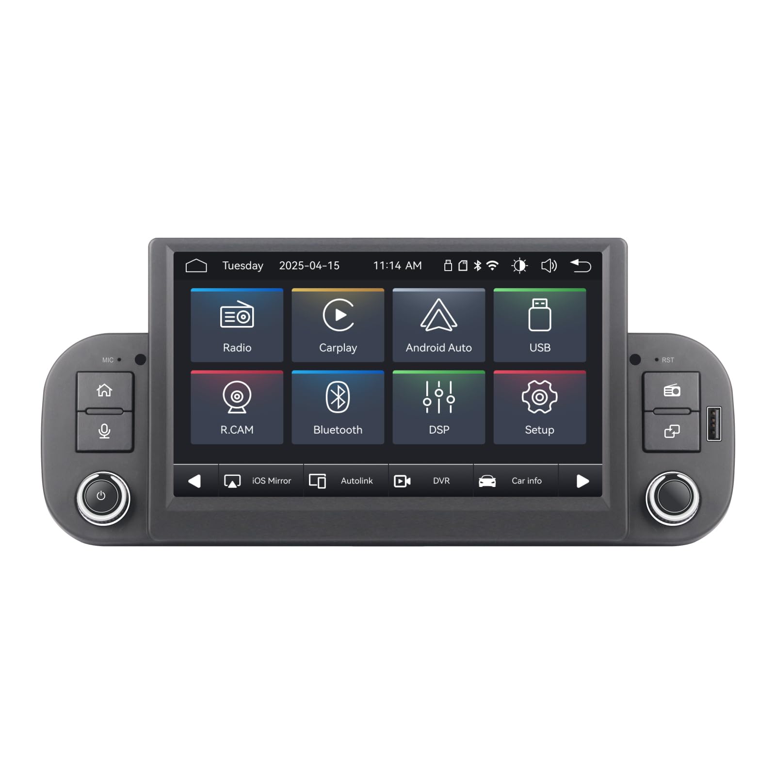 Autoradio Linux Avvio Lampo Compatibile Fiat Panda 2013-2020 | Installazione Rapida | CarPlay/Android Auto Wireless/FM/AM/RDS/USB | DSP 100W |